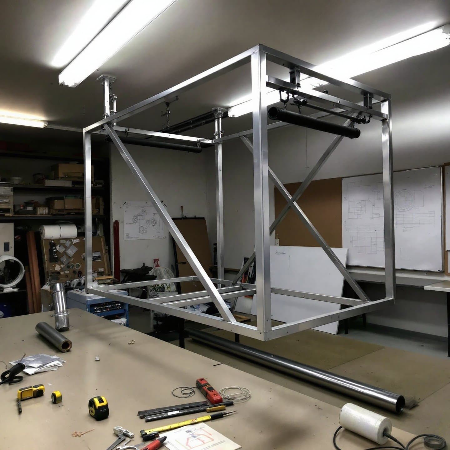 lightweight and strong aluminum trailer frame assembly