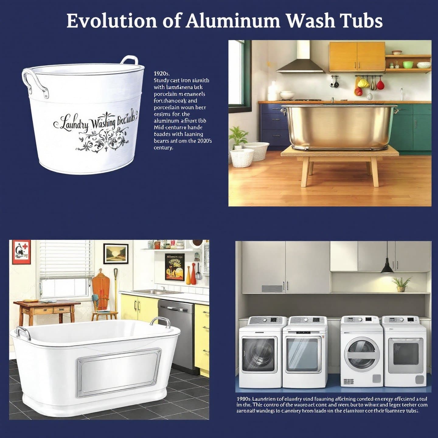 the evolution of aluminum wash tubs from past to present