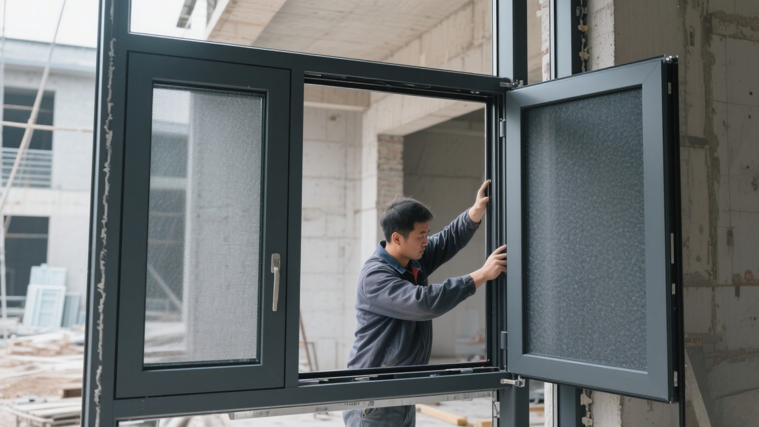 Thermal break aluminum window profile for energy-efficient homes