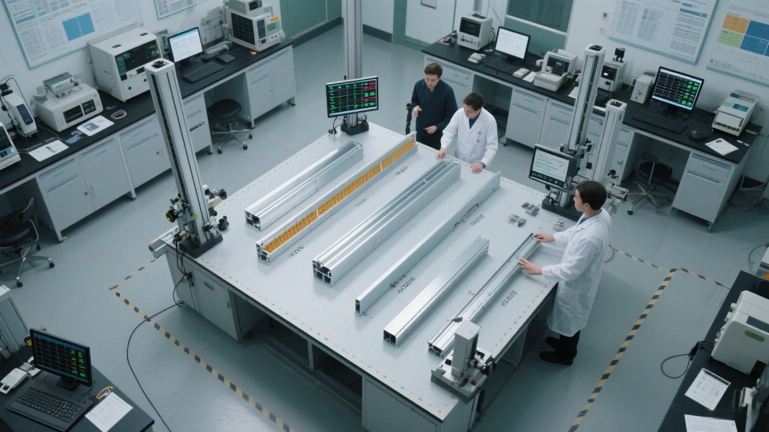 Powder-coated aluminum profiles for modern window frames