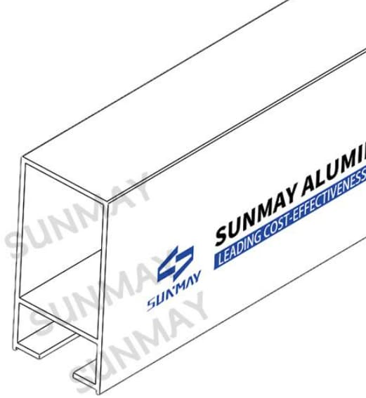 Aluminum alloy profiles for window frame installation Aluminum alloy profiles for window frame installation