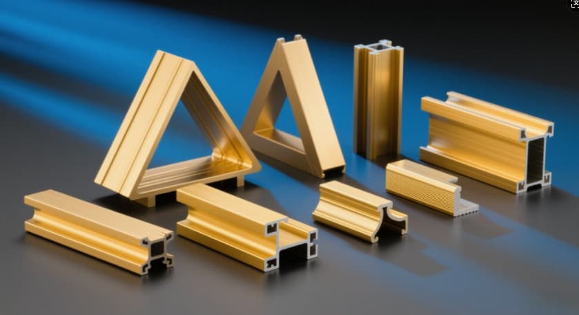 polished aluminum extrusion profiles
